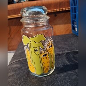 Vintage 70s Anchor Hocking Hildi Anthropomorphic Vegetables Jar